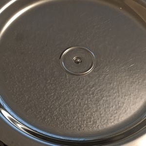 2 silver cake stands